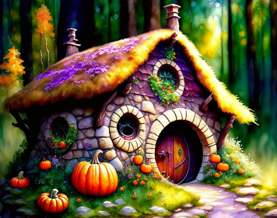 Halloween Hobbit Home
