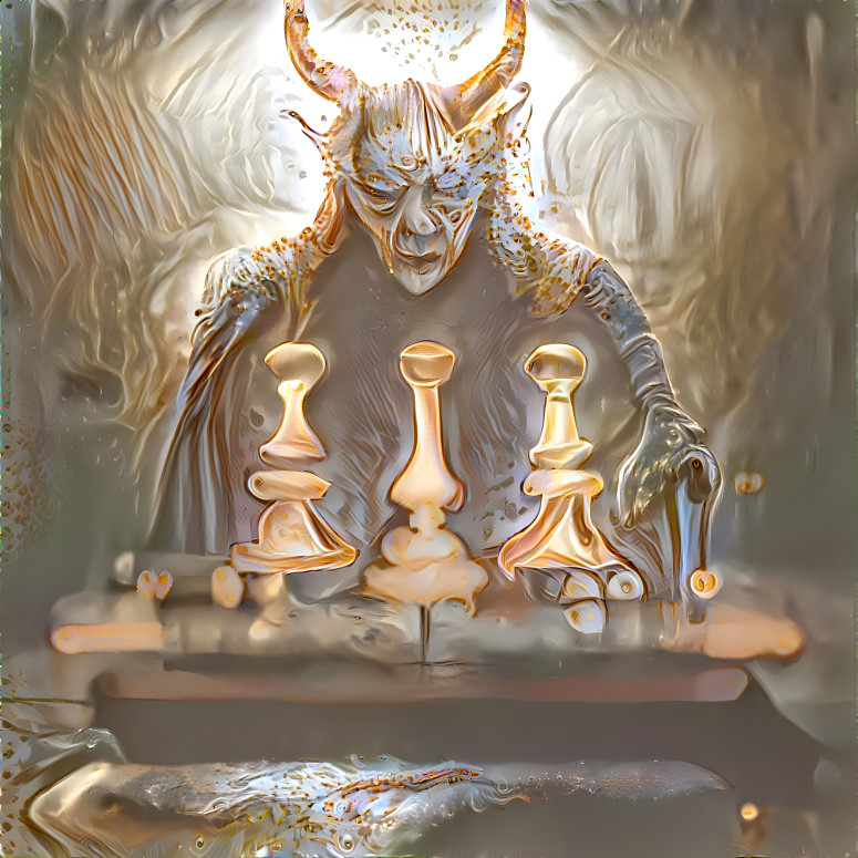 Satan Playing Chess
