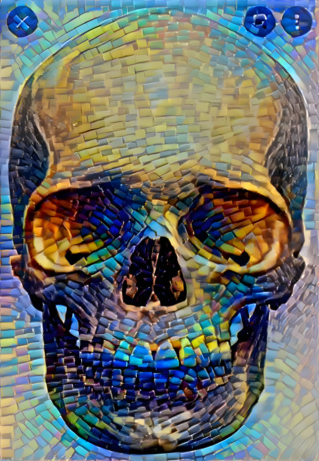 Skull of bricks