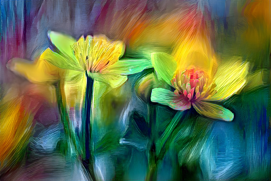 Blüten-Farbenpracht abstrakt