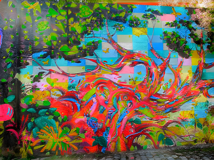Graffiti tree