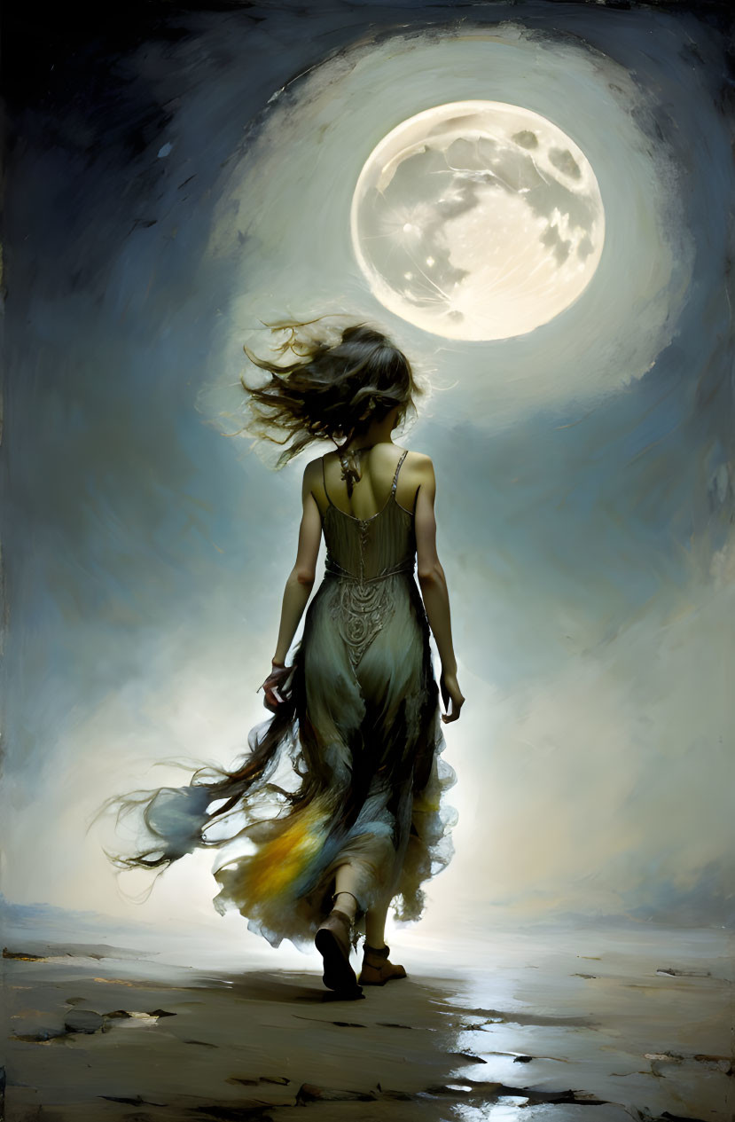 Walking in the moonlight