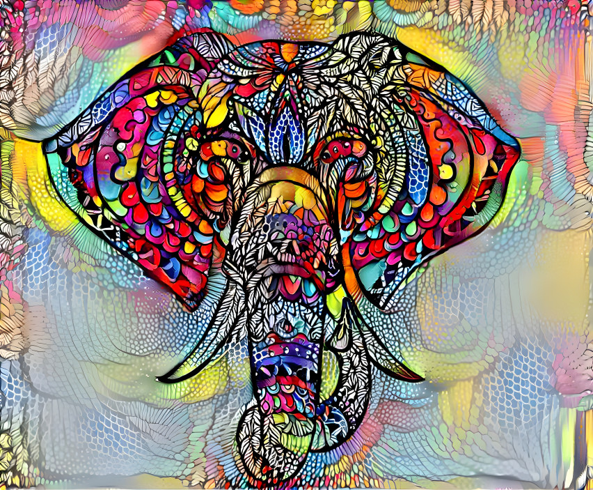 Mandala Elephant