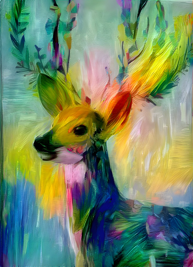 The rainbow deer