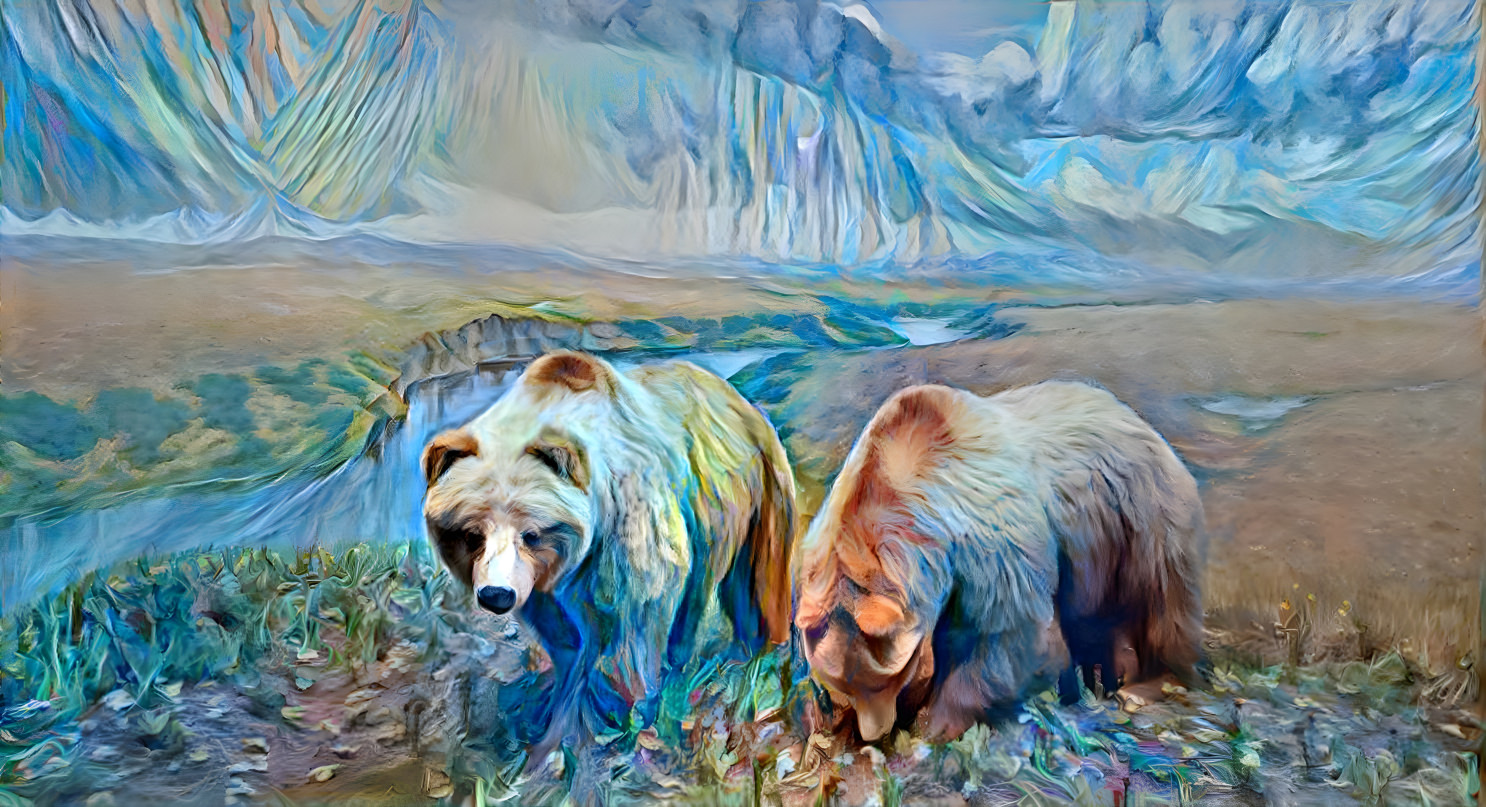 Bears on a walk