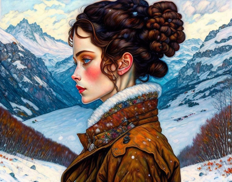 Schiele-Bilal Snowy Path and Portrait