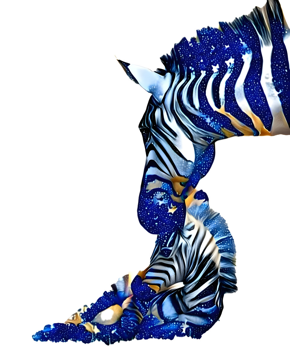 Zebras dream of stars and colors