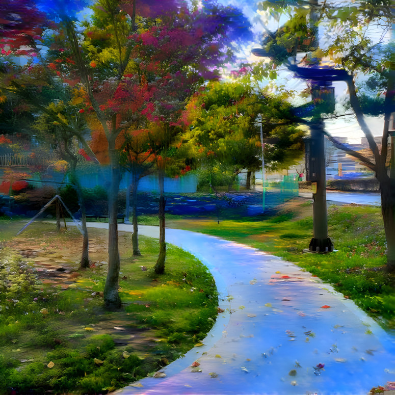 Walking in Autumn Park