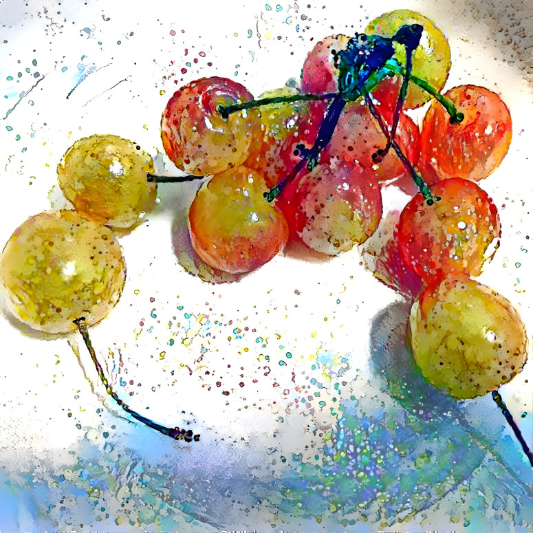 A plate of cherries