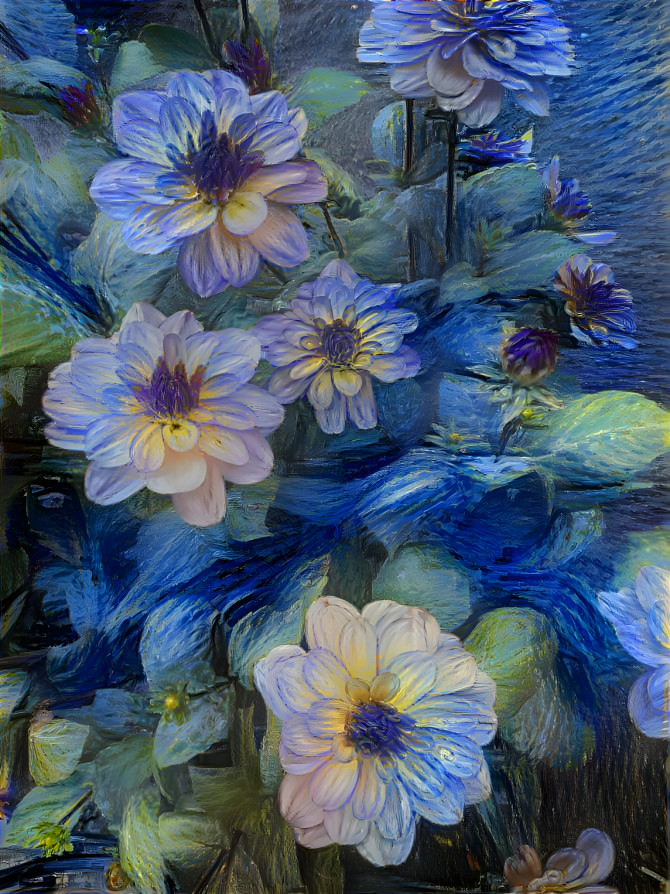 Dahlias by Vincent Van Gogh