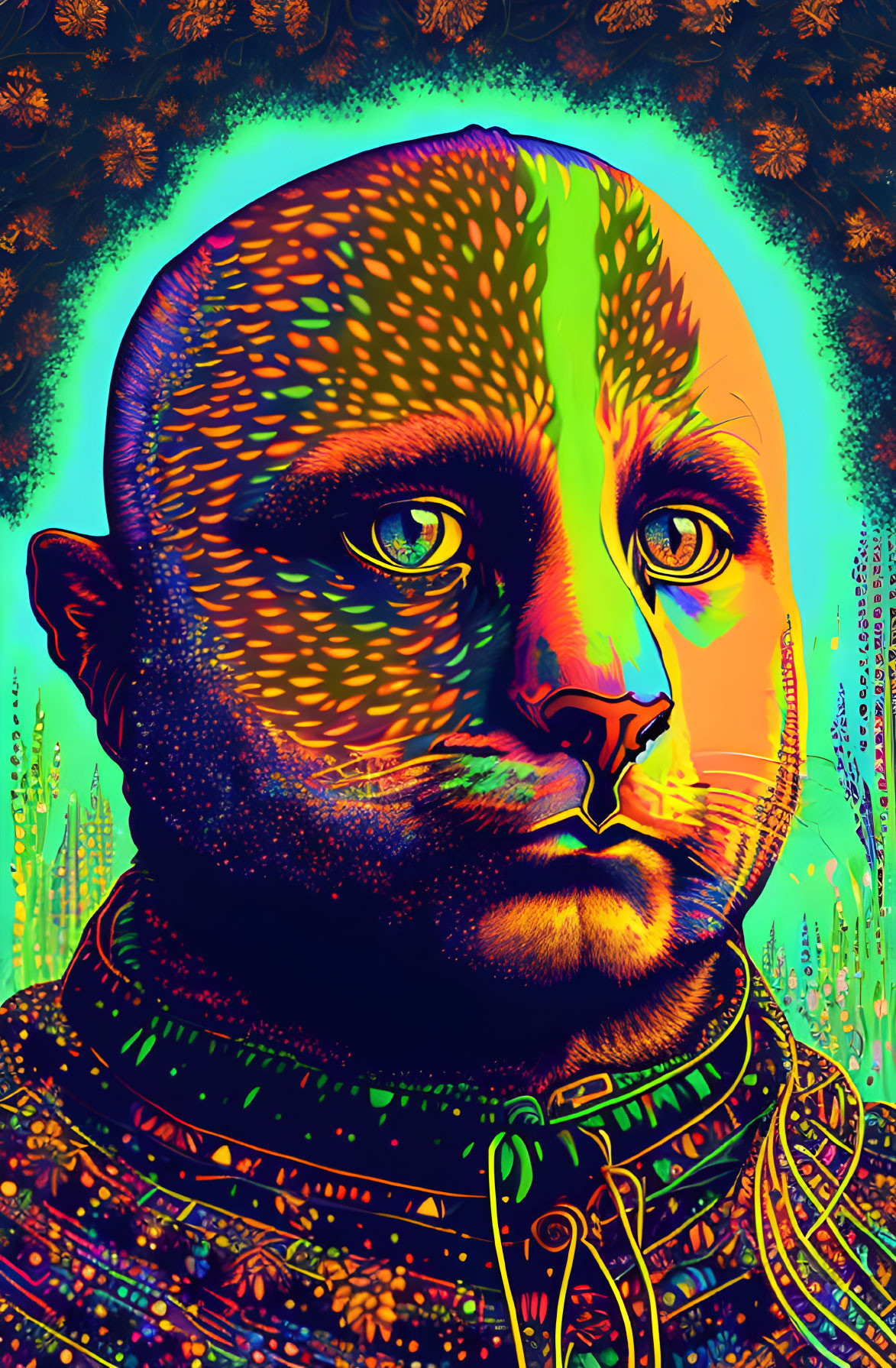 Psychedelic Cat-Man