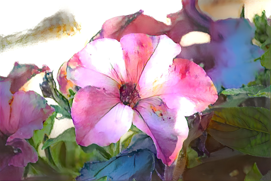 Watercolor Petunia