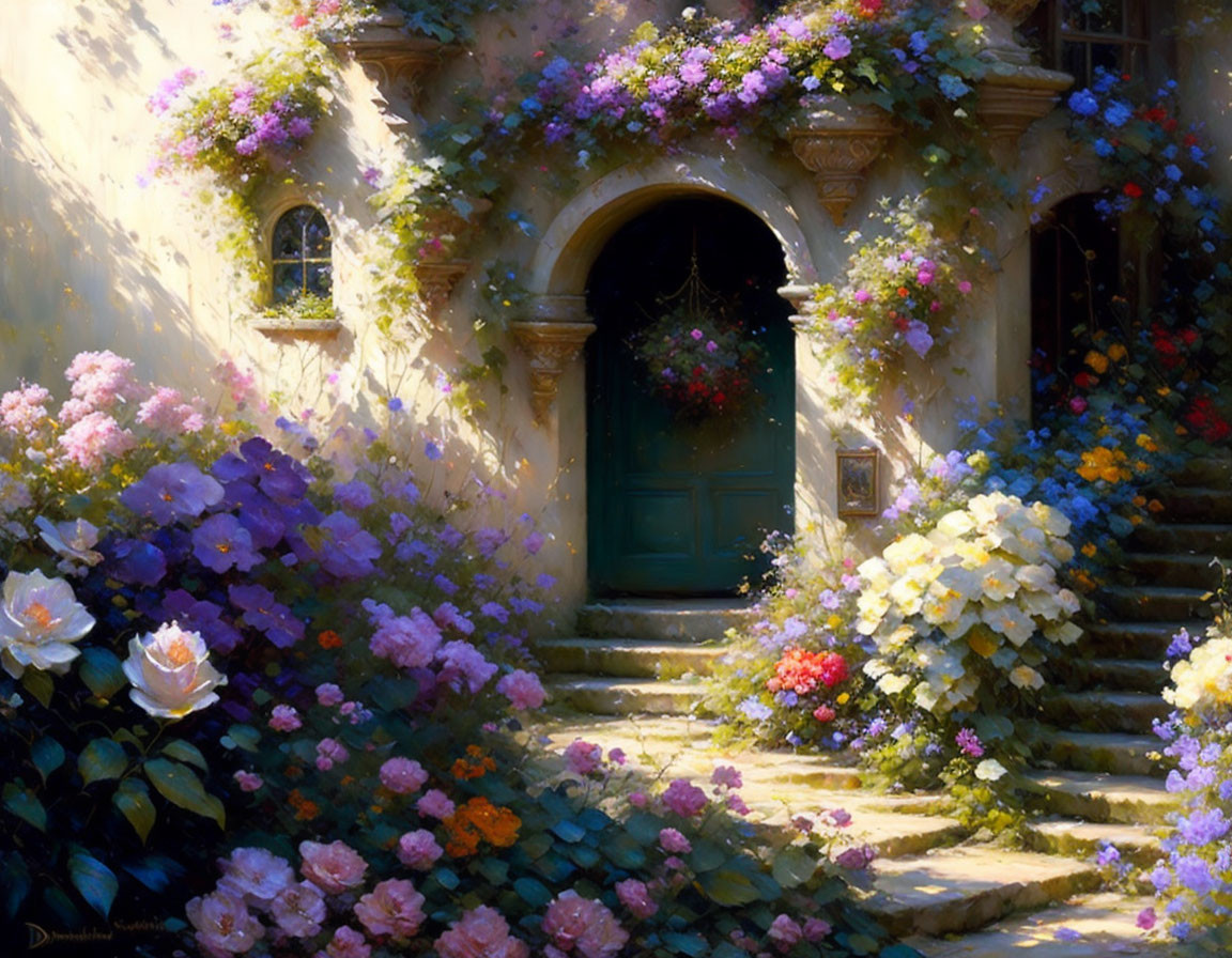 Beautiful Garden Painting