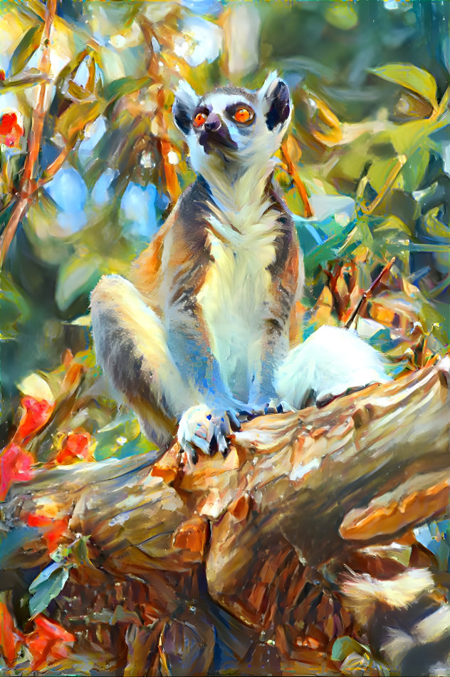 Painted Lemur