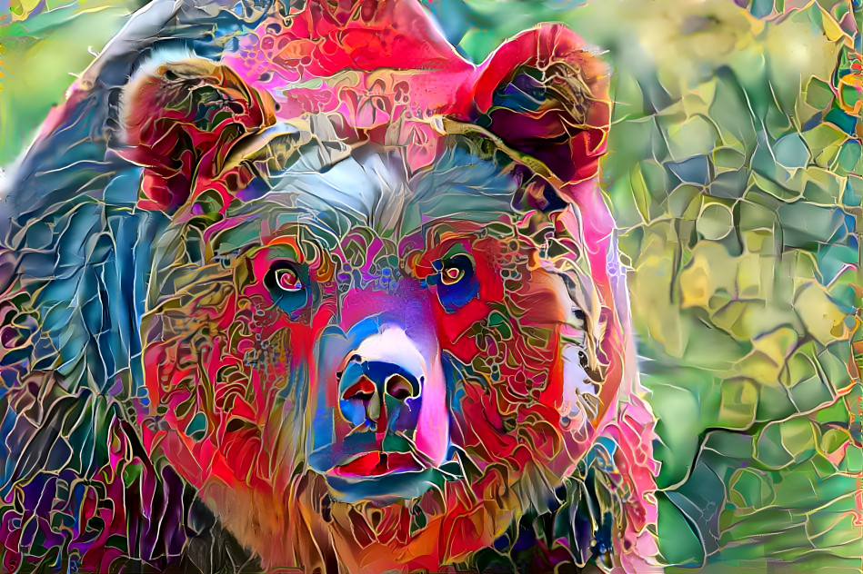 Colored bear
