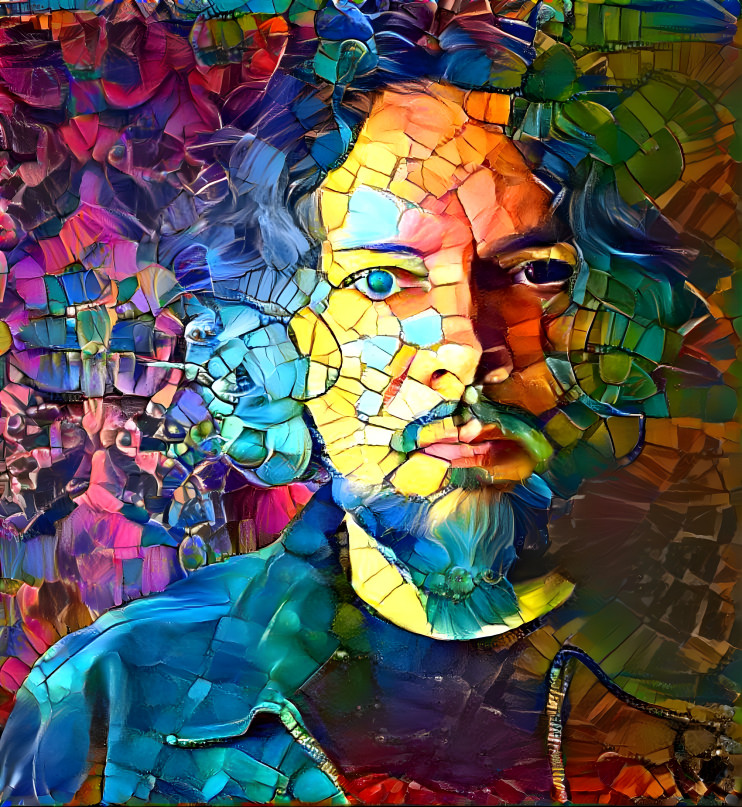 Self Portrait in Stained Glass