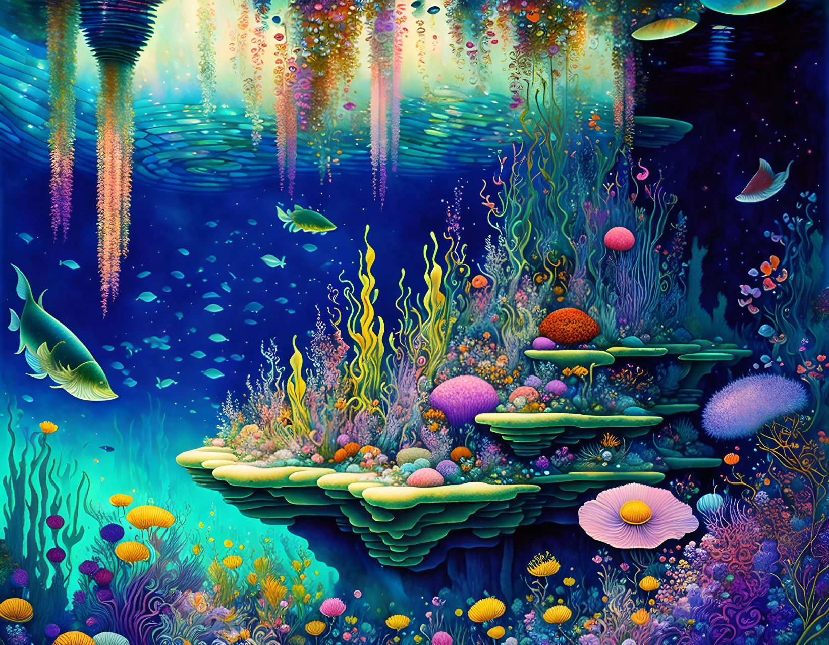 Underwater Flower Garden