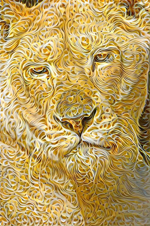 White Lion Abstract