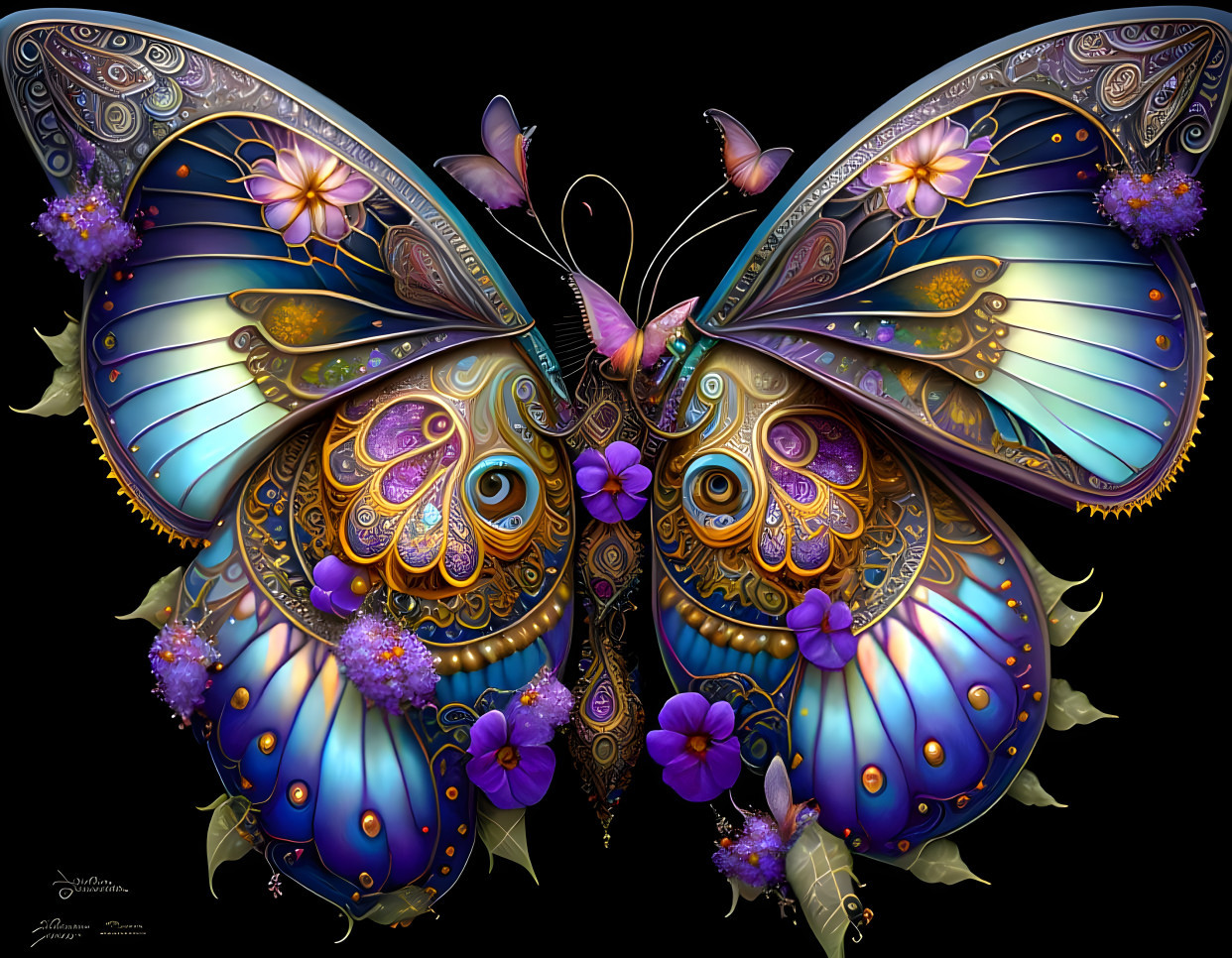 Floral Butterfly 4