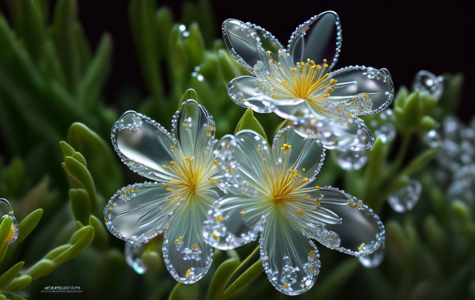 Crystalline flowers