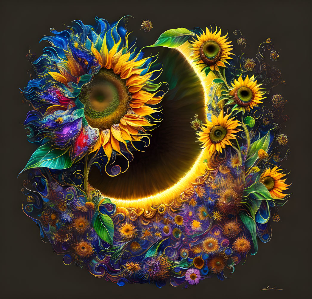 Surreal Sunflowers
