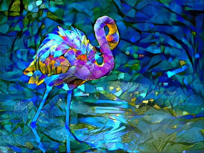 Blue Flamingo