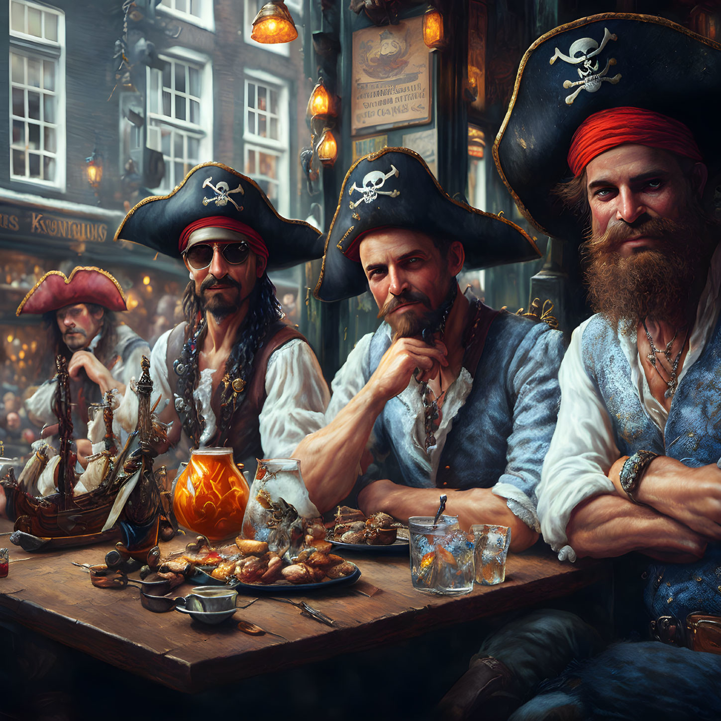 modern pirates at the pub