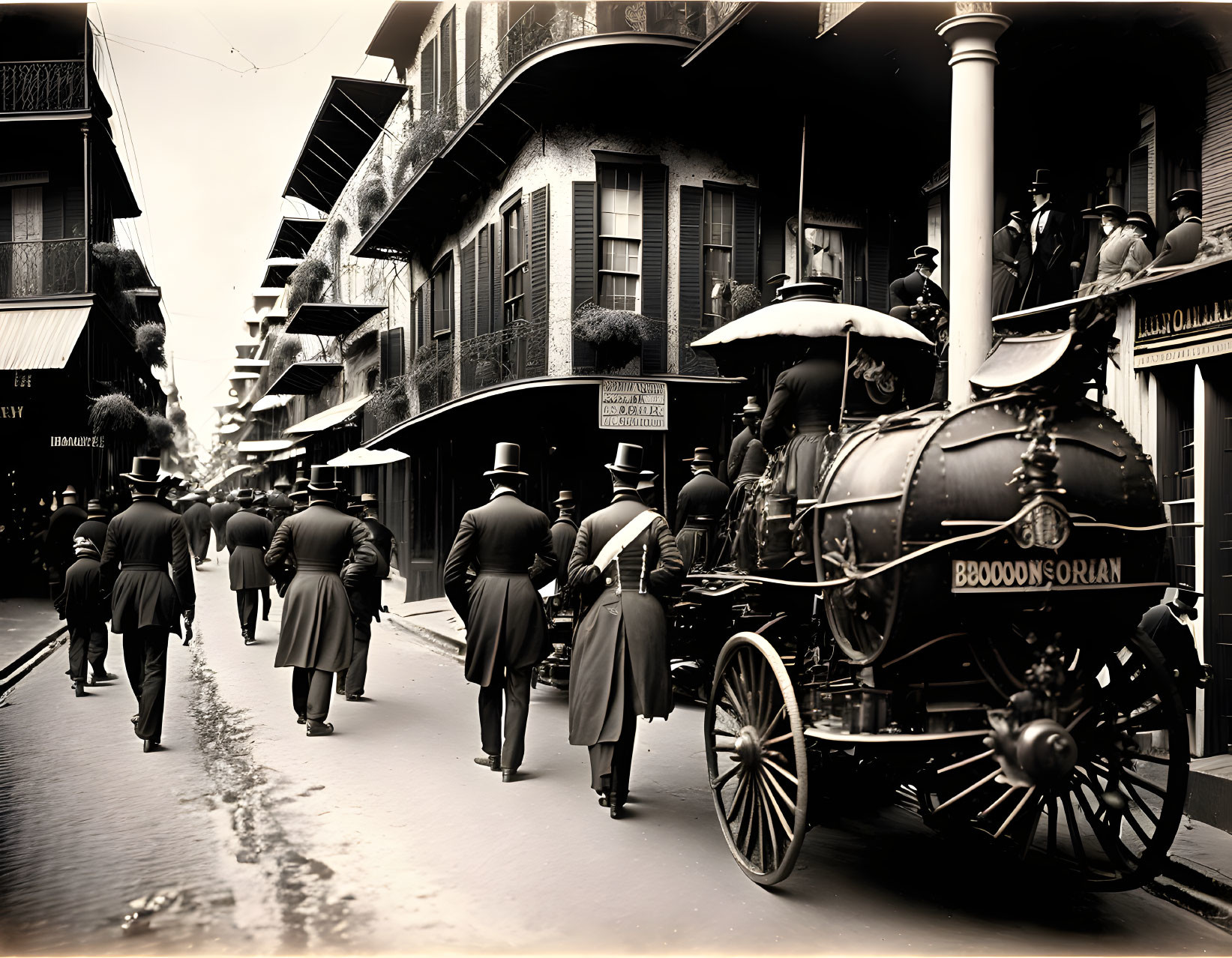 bourbon street 1850