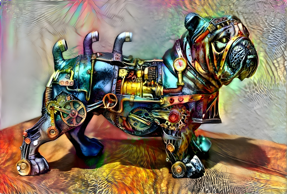 bull dog steampunk