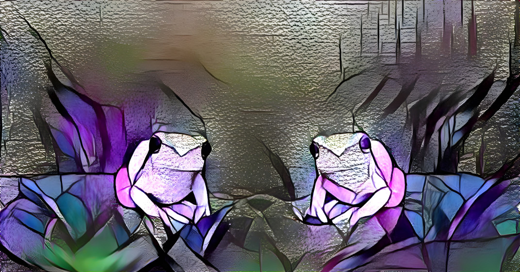 Stained frogs