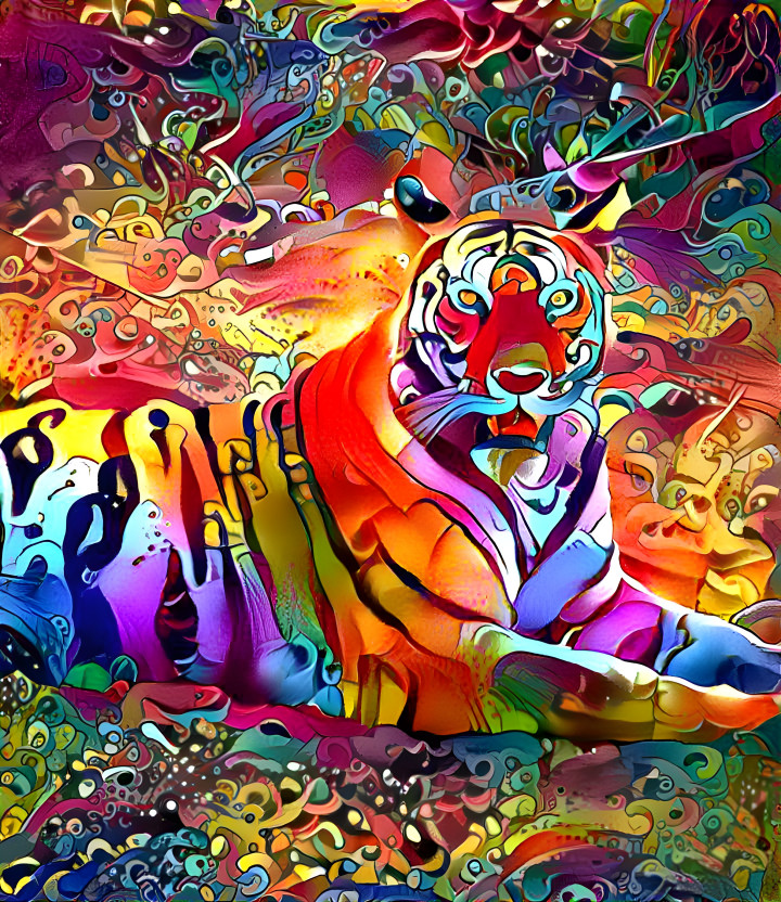 Psychadelic tiger