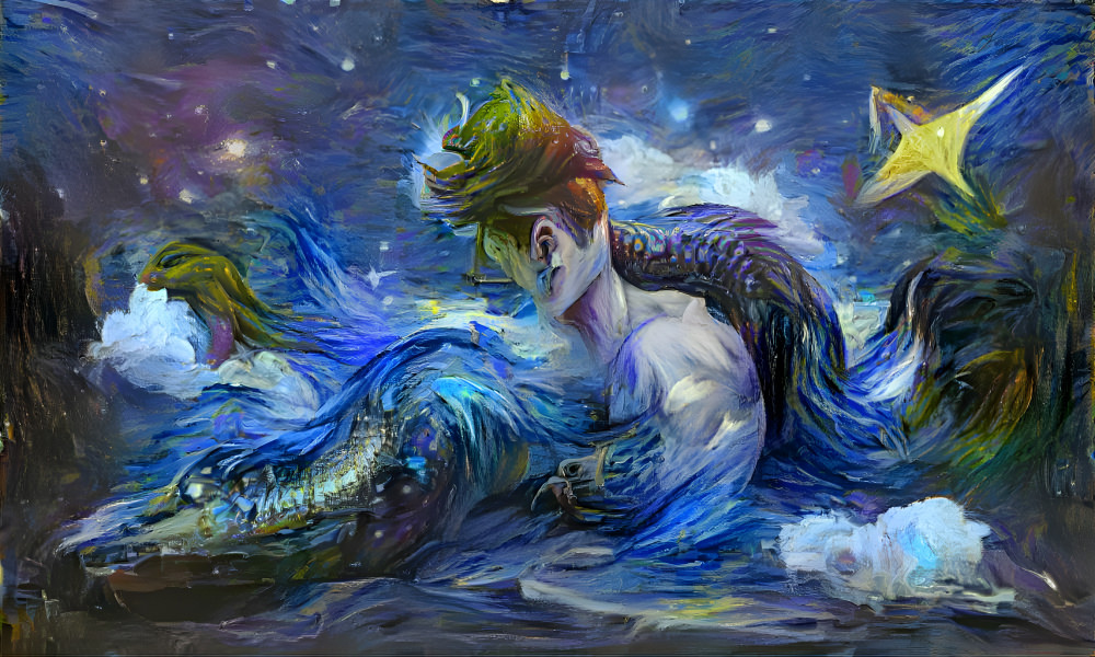 starry mermaid