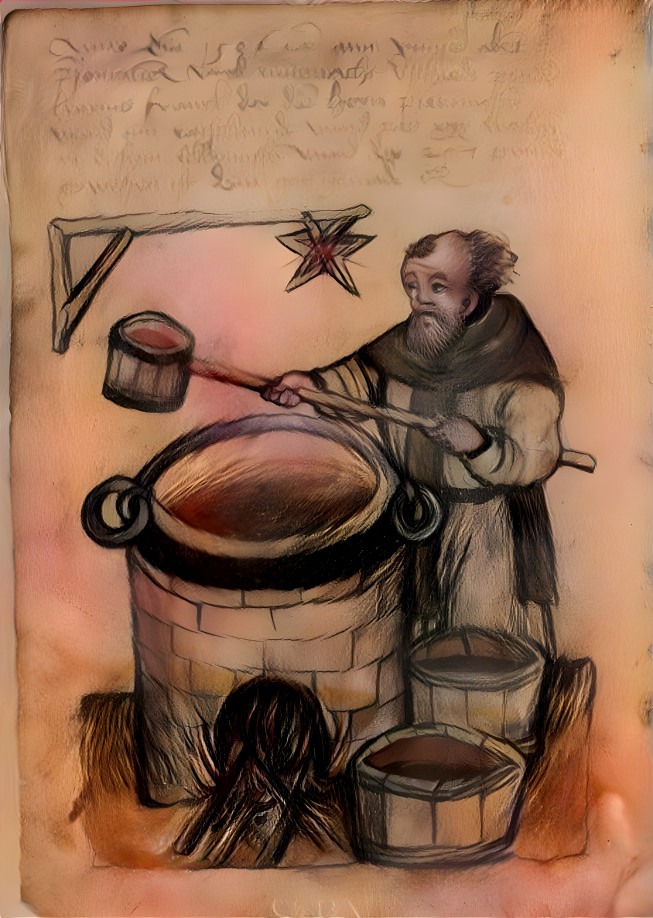 Brewing beer in Middle Ages