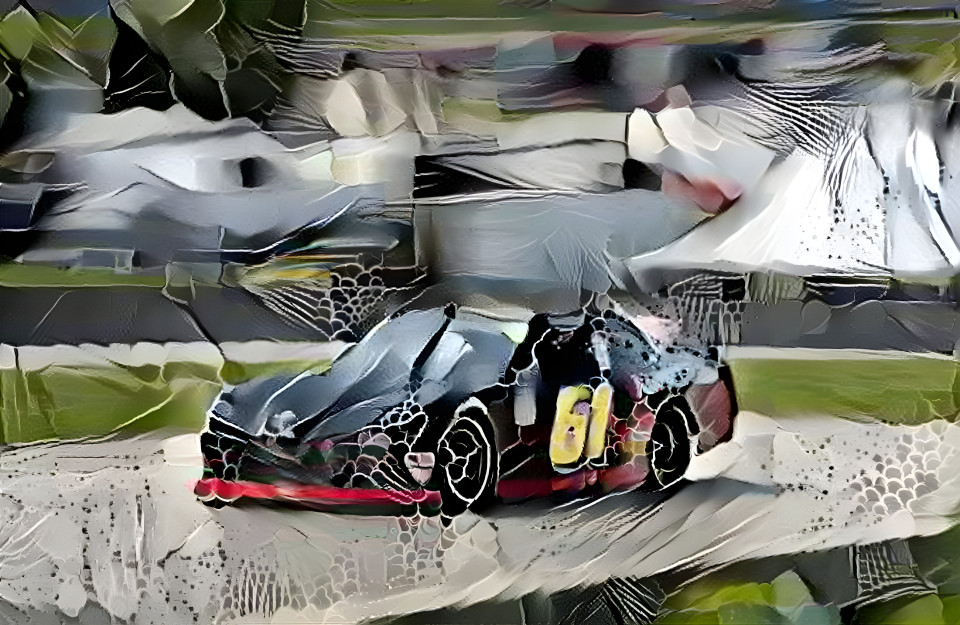 Watercolor Nascar gone wrong