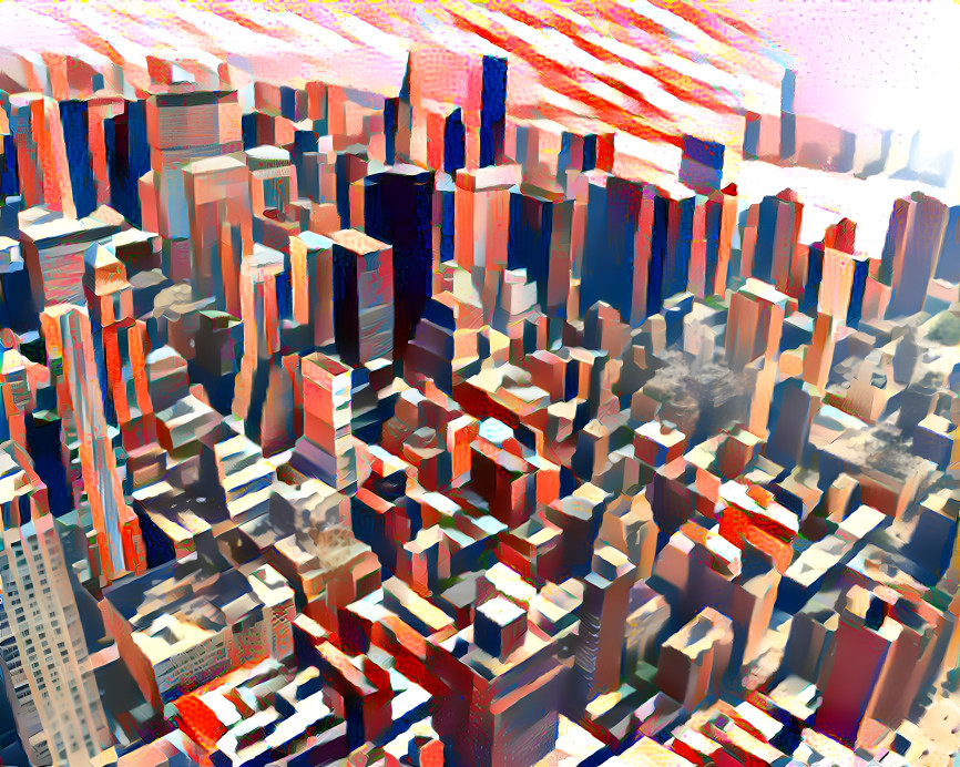 Abstract New York From Above