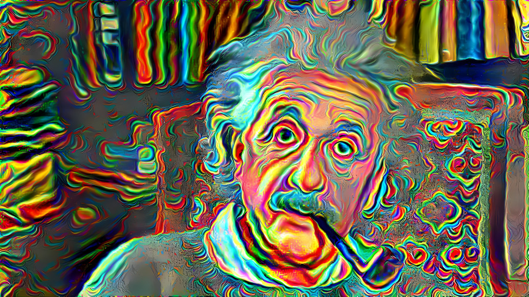 Einstein enters a wormhole 