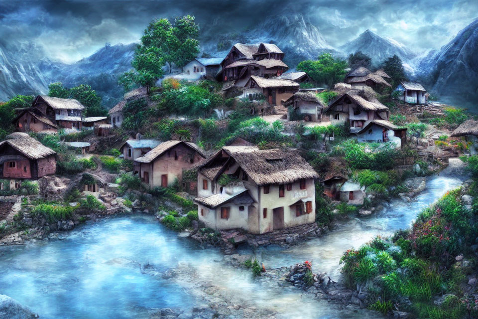 Scenic Rustic Mountain Village by Blue River