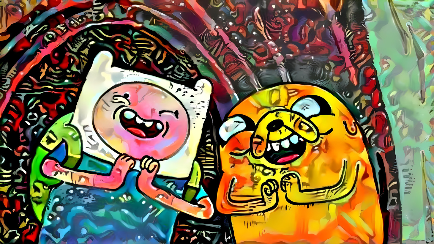 Finn and Jake on acid....
