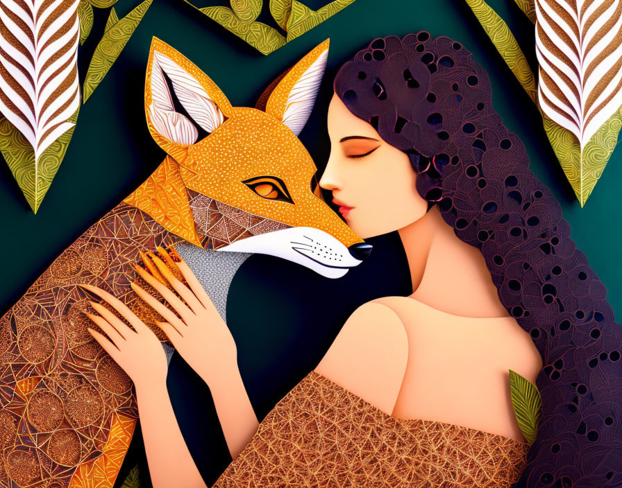 Woman & Fox
