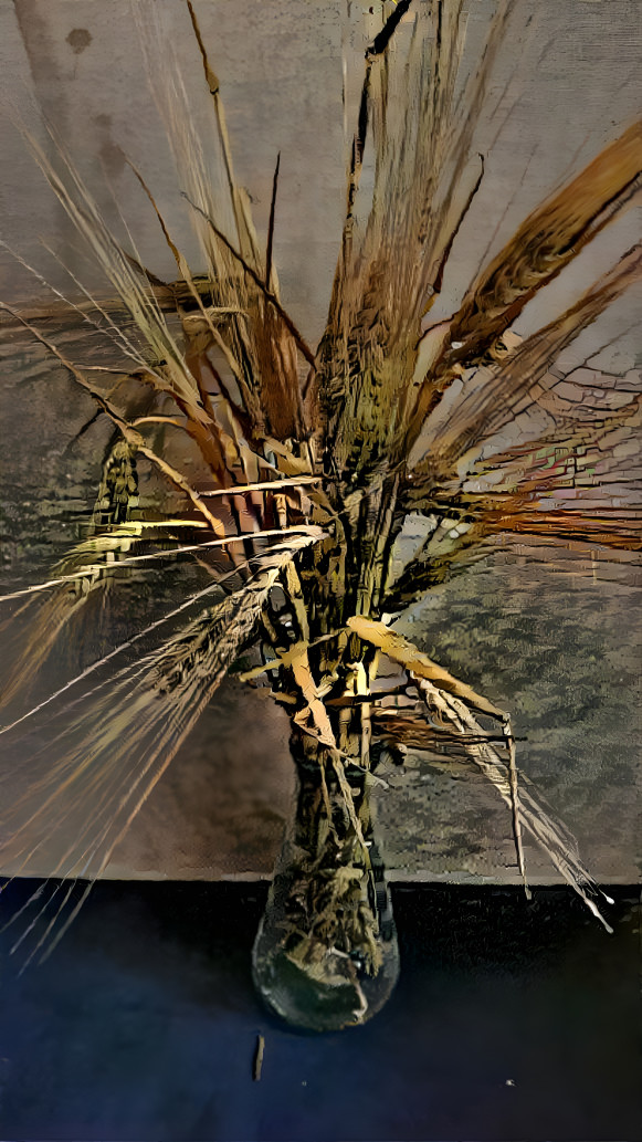 Bouquet of wheat branches