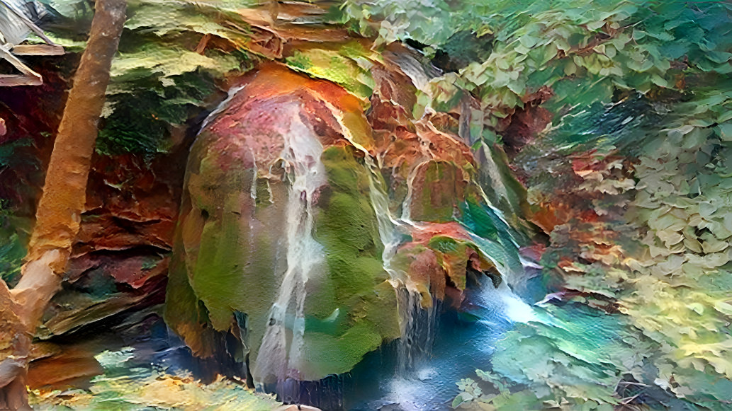 The small waterfall