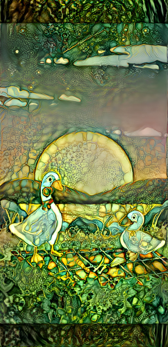 Two ducks in the other world