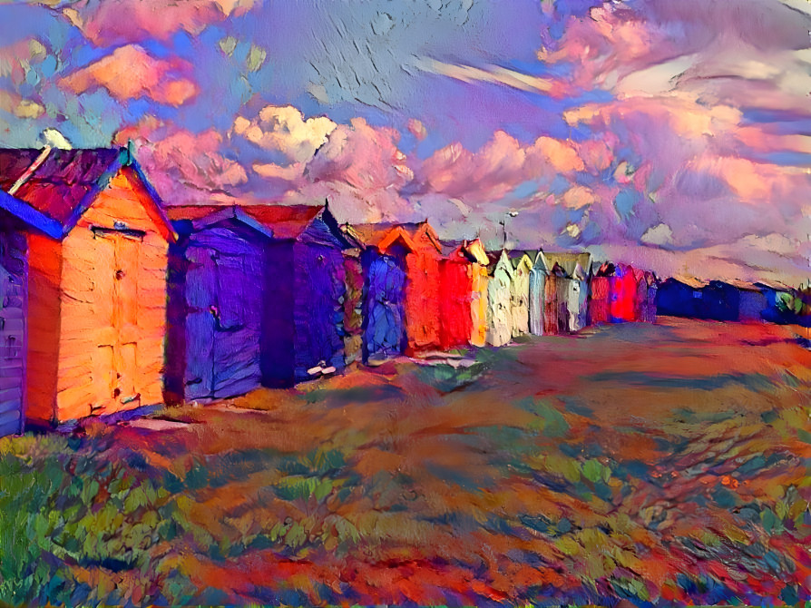 Colourful huts