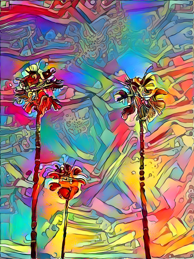 colorful palms