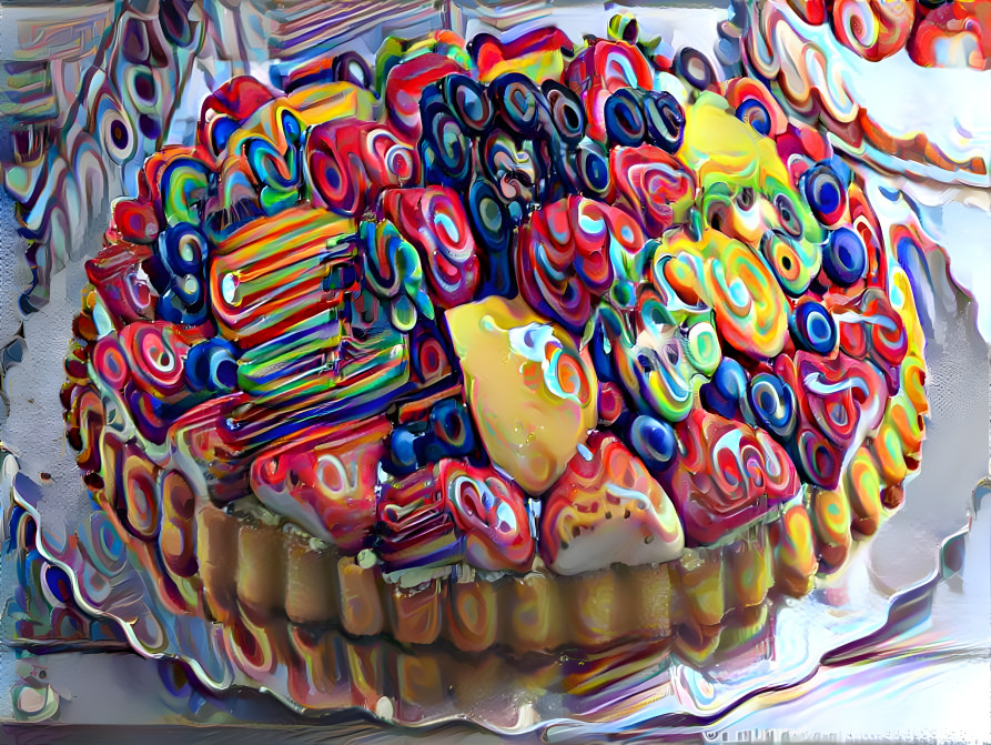 fruit art cake