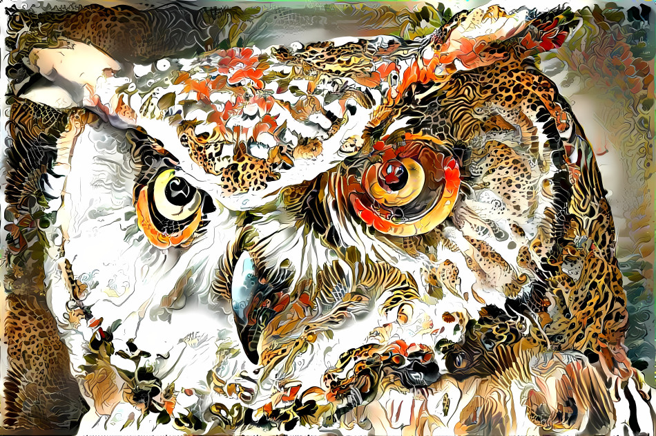 intricate detail owl