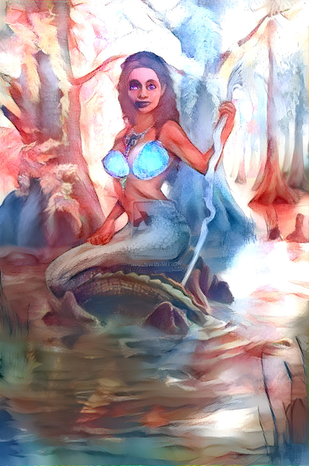 Black mermaid queen