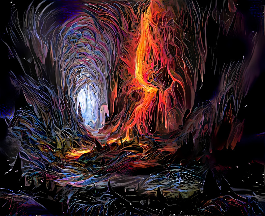 colourful cave