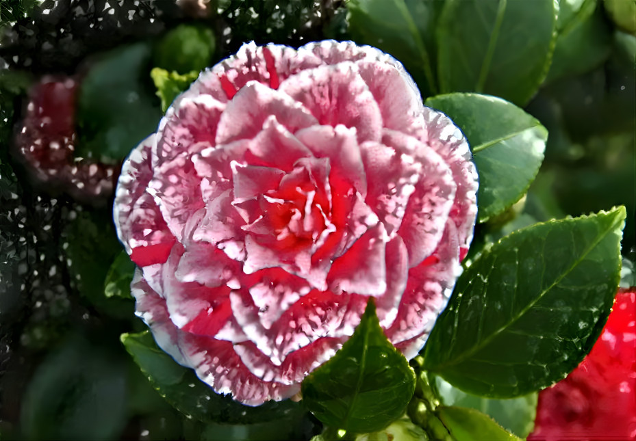 Camelia Covered by Snow
