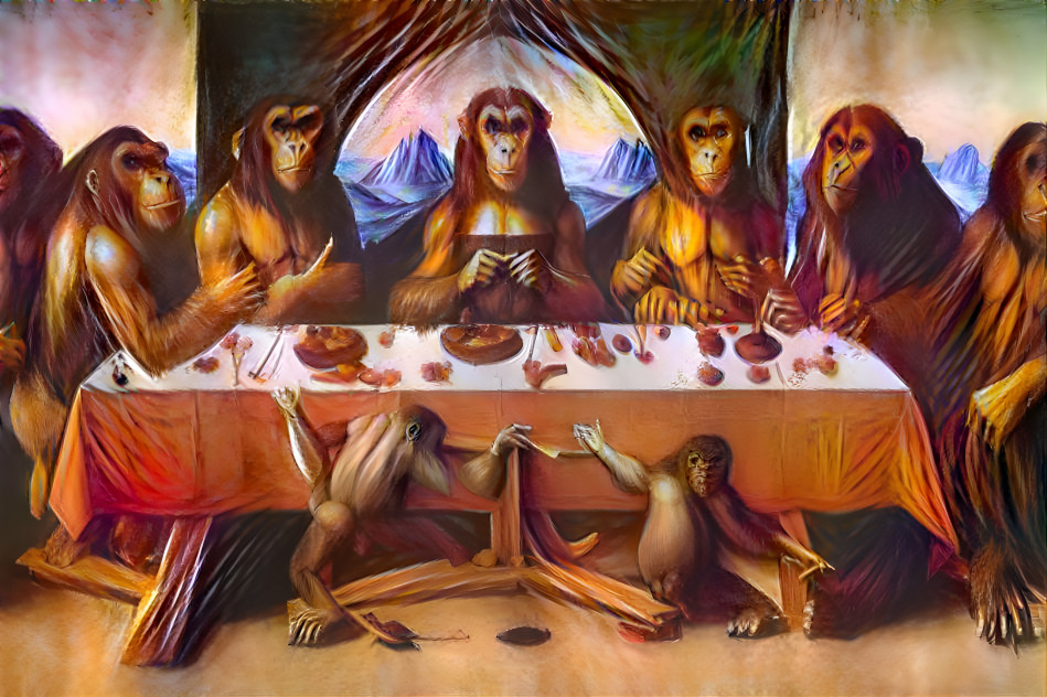 Apes dinning